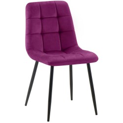 Silla de comedor morada Antibes