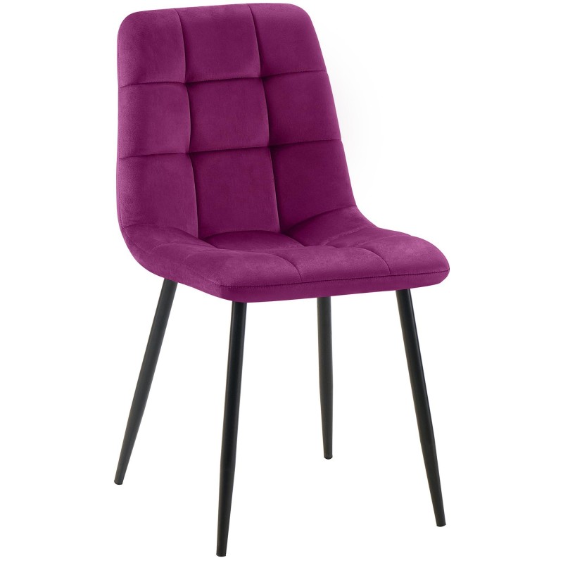 Silla de comedor morada Antibes