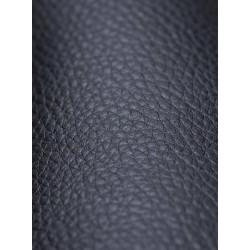 Silla de comedor Foley, piel sintética, nogal/negro