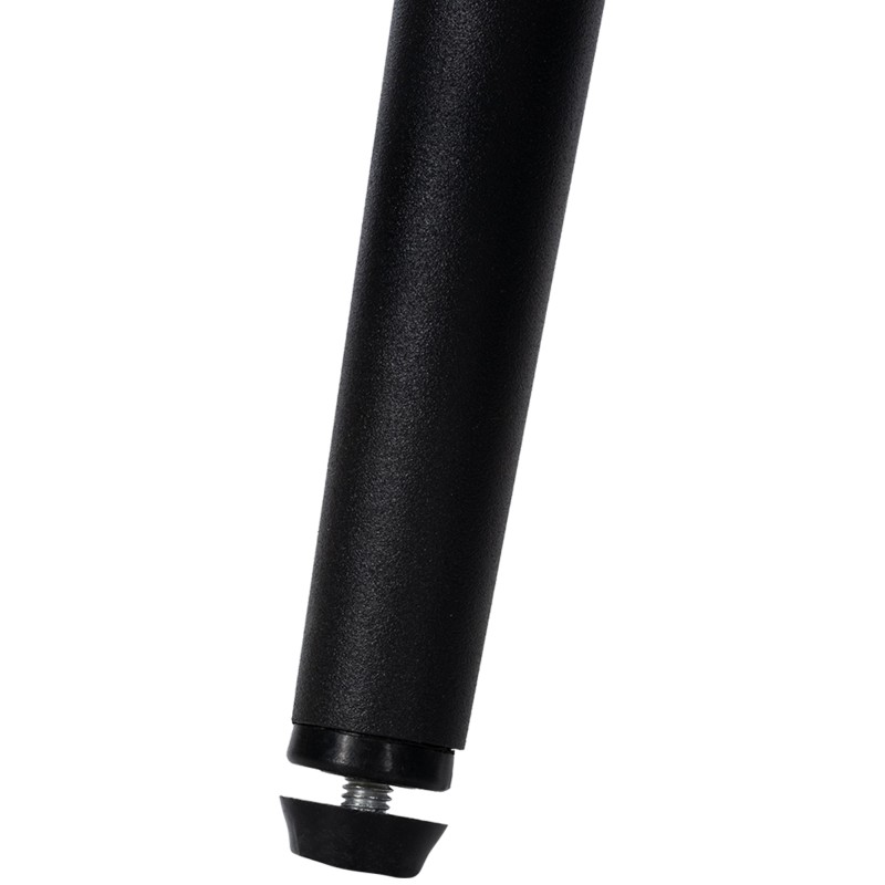 Juego de 2 sillas Brady, piel sintética negra