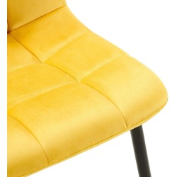 Silla de comedor amarilla Antibes