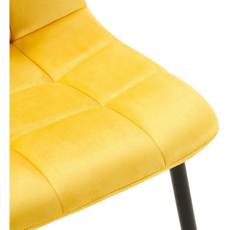 Silla de comedor amarilla Antibes