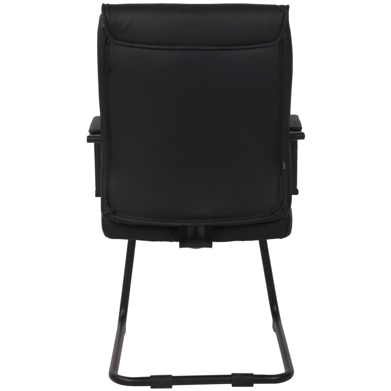 Juego de 2 sillas de visita Sievert, negro/negro