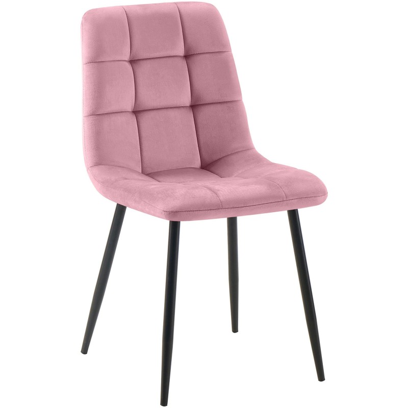 Silla de comedor rosa Antibes