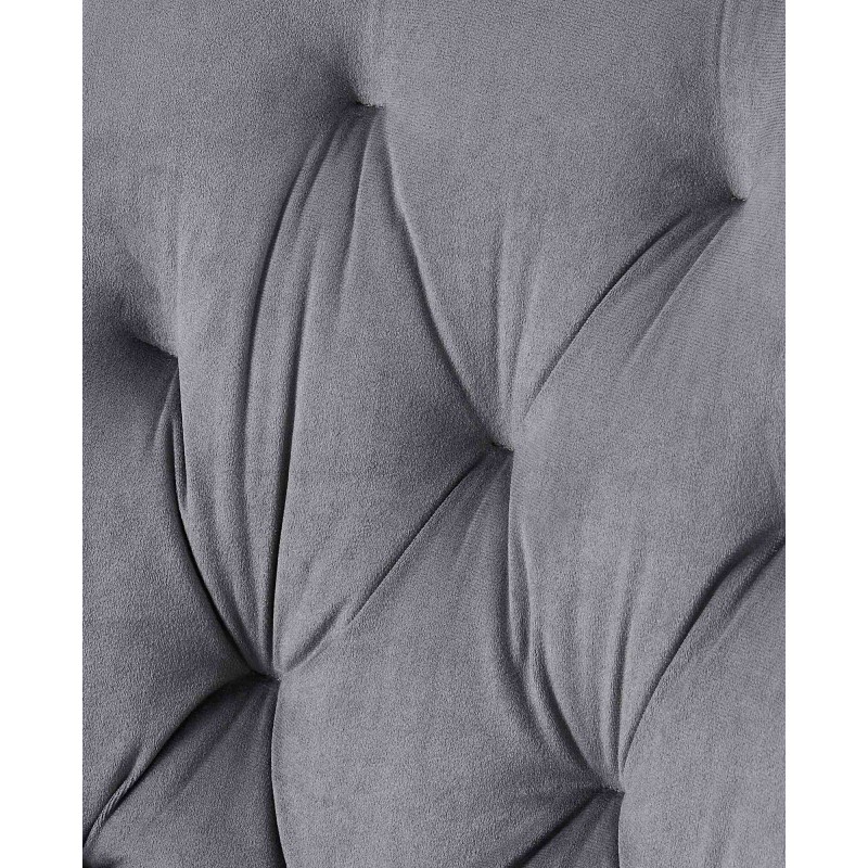 Silla de comedor Wallace, terciopelo gris oscuro