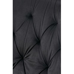 Silla de comedor Wallace de terciopelo negro
