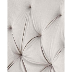 Silla de comedor Wallace en terciopelo gris