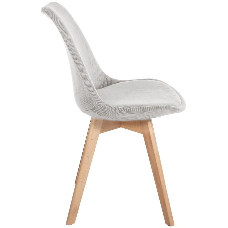 Juego de 4 sillas Linares Cord beige