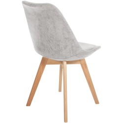 Juego de 4 sillas Linares Cord beige