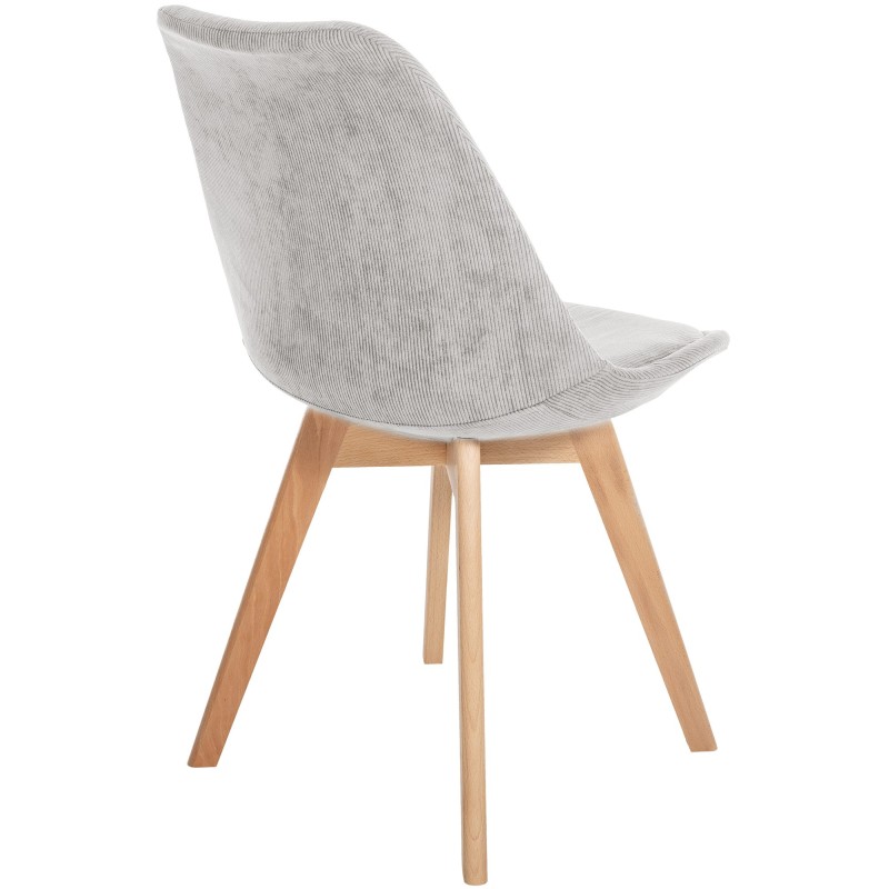 Juego de 4 sillas Linares Cord beige