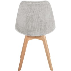 Juego de 4 sillas Linares Cord beige