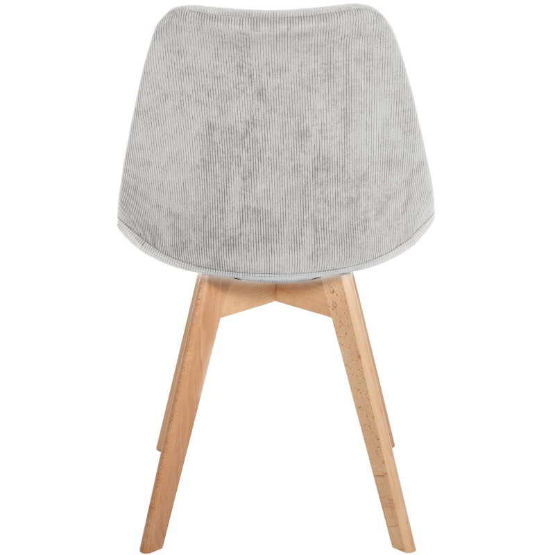 Juego de 4 sillas Linares Cord beige