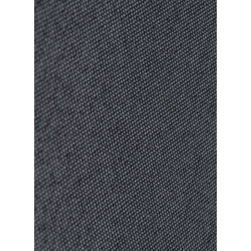 Juego de 2 sillas de comedor Foley de tela en nogal/gris