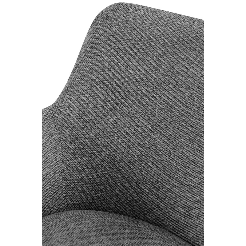 Silla de comedor Olema en tela gris