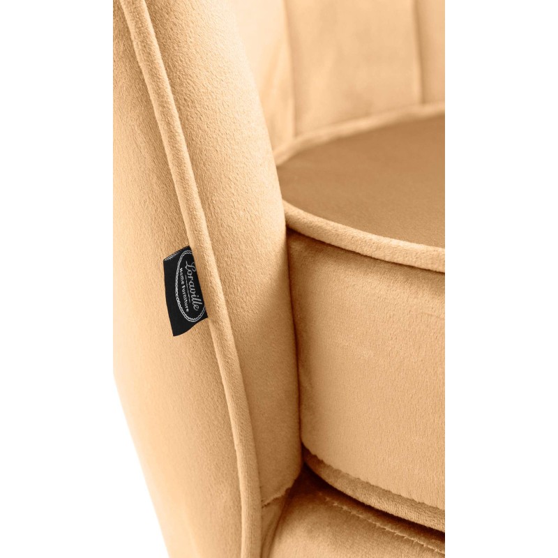 Silla Rosita en terciopelo amarillo