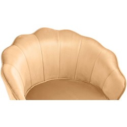 Silla Rosita en terciopelo amarillo