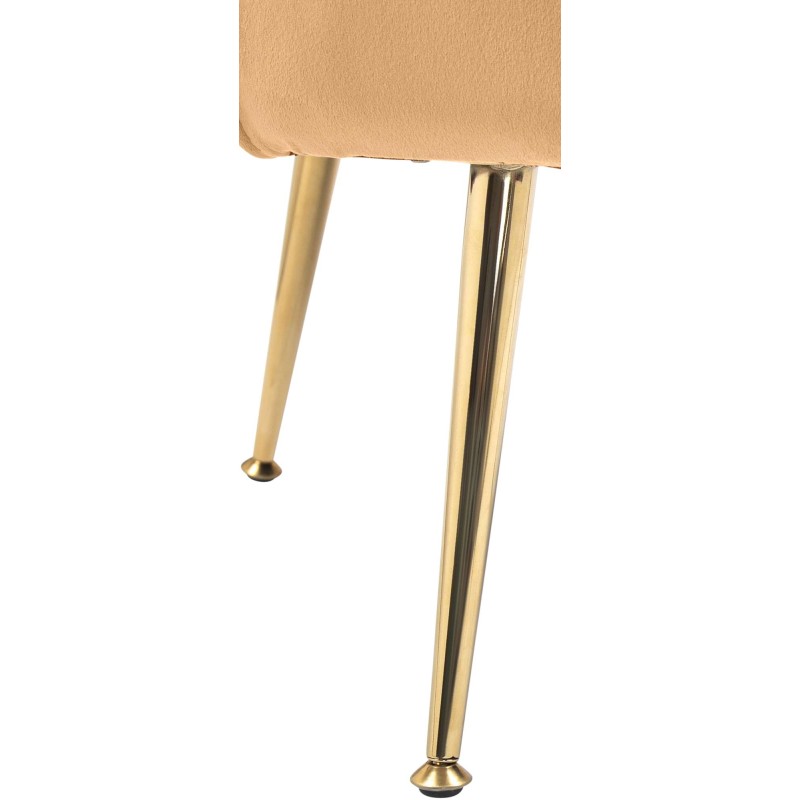 Silla Rosita en terciopelo amarillo