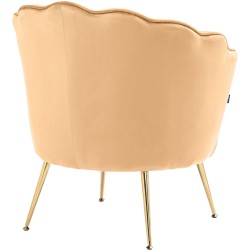Silla Rosita en terciopelo amarillo