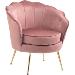Silla Rosita en terciopelo rosa