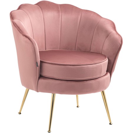 Silla Rosita en terciopelo rosa