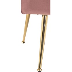Silla Rosita en terciopelo rosa