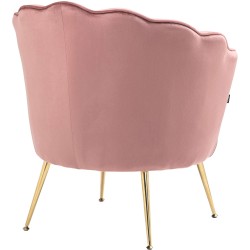 Silla Rosita en terciopelo rosa