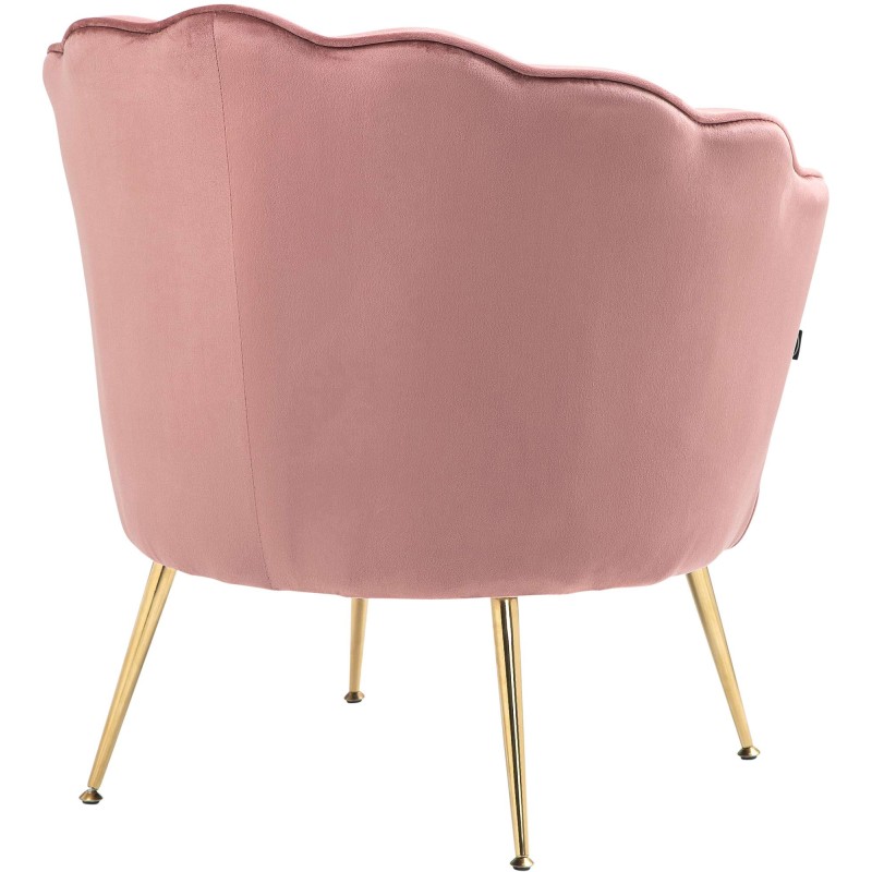 Silla Rosita en terciopelo rosa