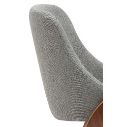 Silla de comedor Vangale en tela nogal/gris oscuro Silla de comedor Vangale en tela nogal/gris oscuro