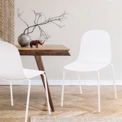 Silla Hardin blanca
