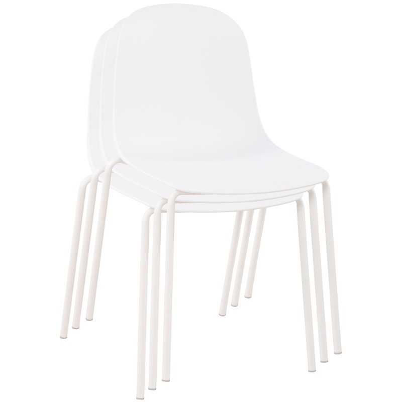 Silla Hardin blanca