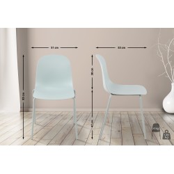 Silla turquesa Hardin