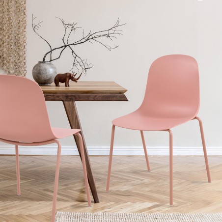 Silla rosa Hardin