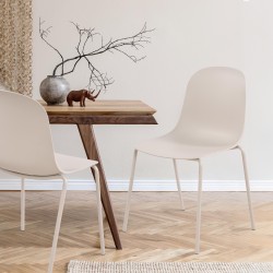 Silla Hardin gris claro