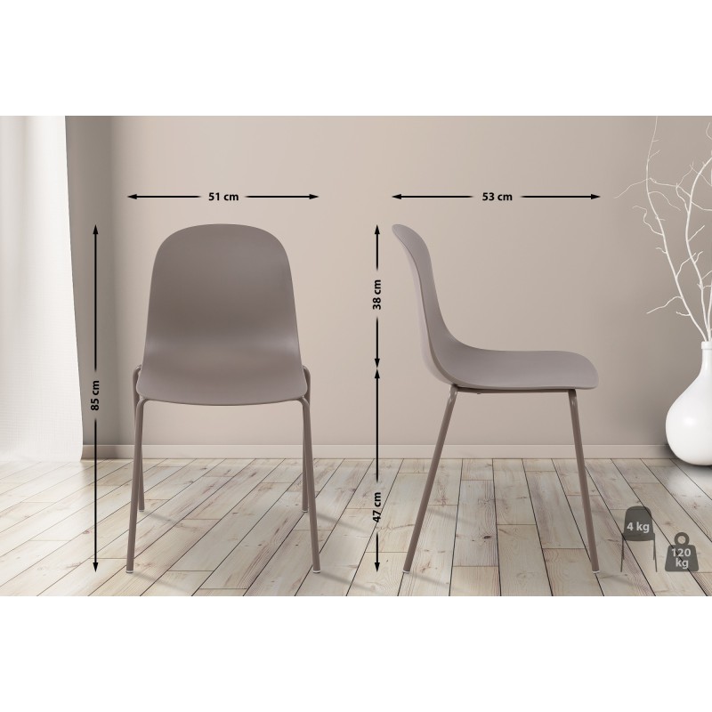Silla Hardin color topo