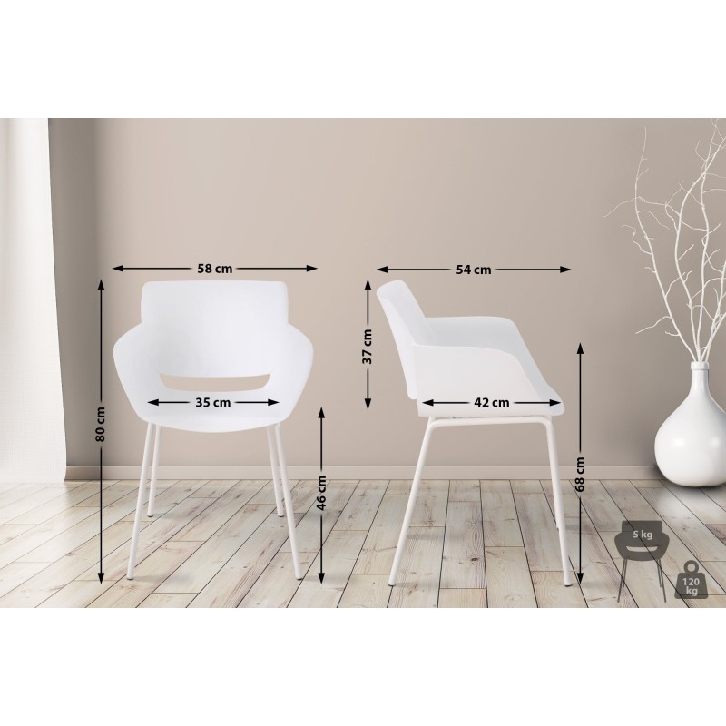 Silla Alpena blanca