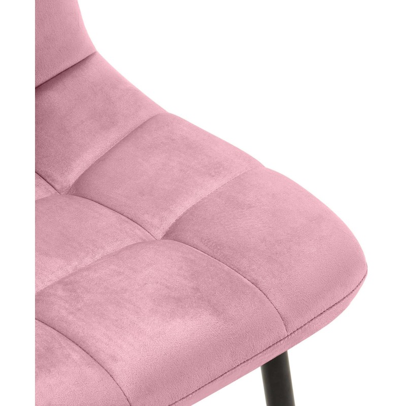 Juego de 4 sillas de comedor Antibes rosas