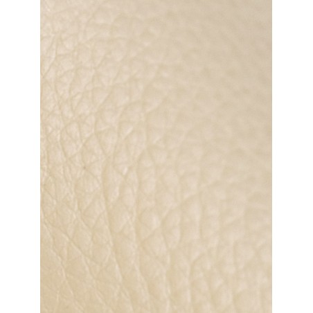 Silla de comedor Foley, piel sintética, roble crema