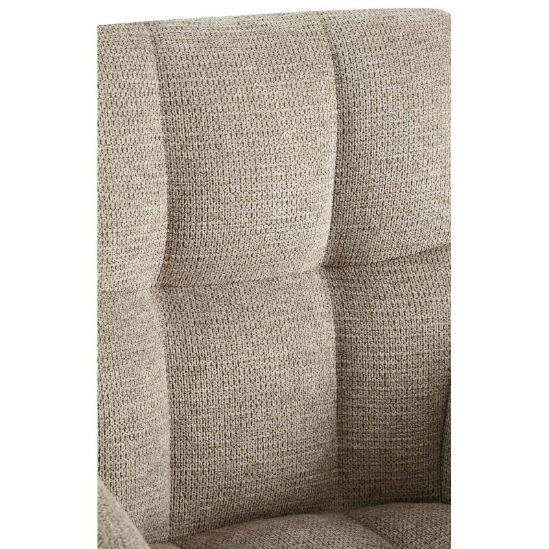 Silla de comedor Jonah en tela color topo