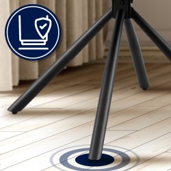 Silla Tipton en tela gris oscuro