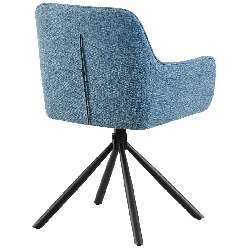 Silla Tipton en tela azul