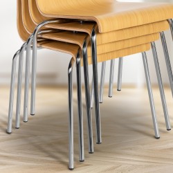 Silla de comedor Gahanna Natura