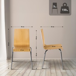 Silla de comedor Gahanna Natura