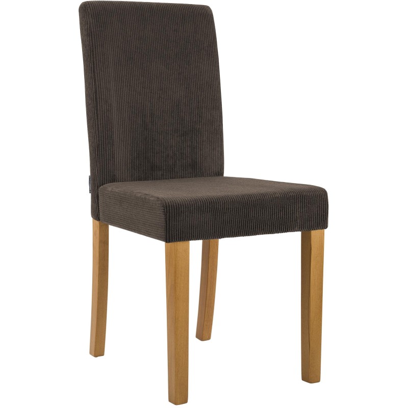 Silla de comedor Ina Cord en marrón claro antiguo