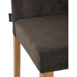 Silla de comedor Ina Cord en marrón claro antiguo Silla de comedor Ina Cord en marrón claro antiguo