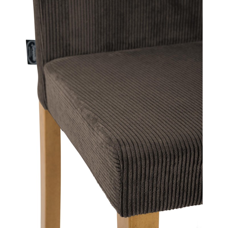 Silla de comedor Ina Cord en marrón claro antiguo