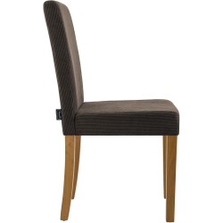 Silla de comedor Ina Cord en marrón claro antiguo Silla de comedor Ina Cord en marrón claro antiguo