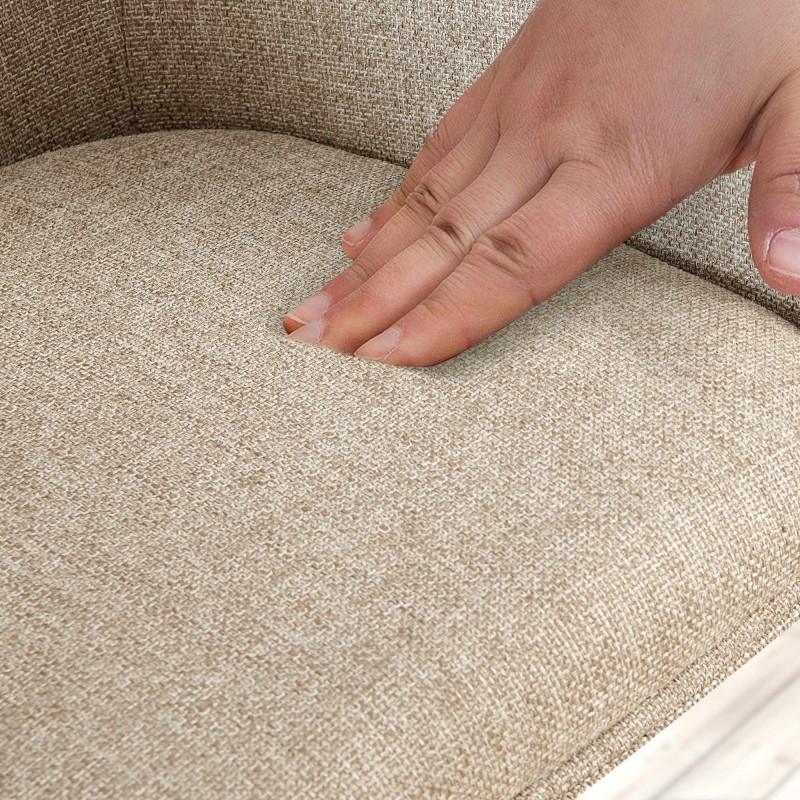 Silla Tipton en tela color topo
