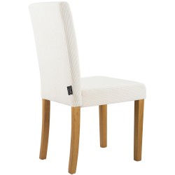 Silla de comedor Ina Cord color crema claro antiguo