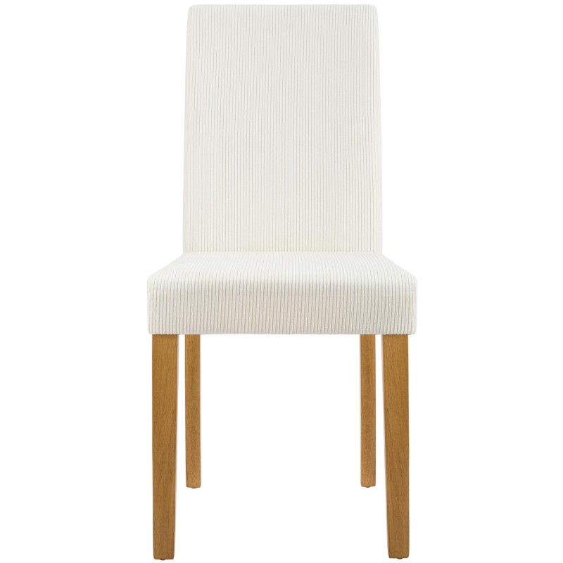 Silla de comedor Ina Cord color crema claro antiguo
