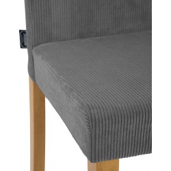Silla de comedor Ina Cord en gris claro antiguo Silla de comedor Ina Cord en gris claro antiguo